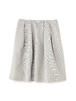 ラメツィードタックスカート/ベージュ(040)