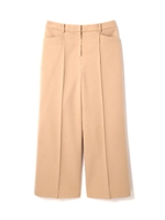 ダブルクロスフレアワイドパンツ/ベージュ(040)