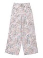 FLOWER PRINT WIDE LEG PANT/ピンク