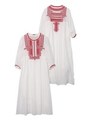 HEART EMBROIDERY DRESS/レッド
