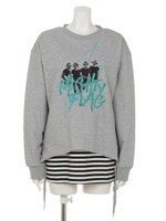 MIGHTY FLAGレースアップトップス/トップグレー