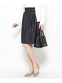 ベルテッドギャザースカート/ナチュラル(050)