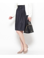 ベルテッドギャザースカート/ナチュラル(050)