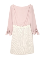 スプリングツィードワンピース/エクリュ×モーブピンク1(031)