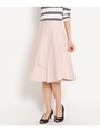 [L]〔洗える〕ラッフルタックスカート/ベビーピンク(071)
