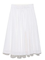 レースフレアスカート/NVY