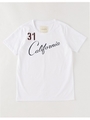 CaliforniaフロッキープリントTシャツ/PURPLE