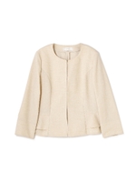 リネンタッチジャケット/ベージュ(040)