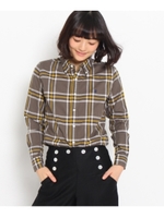 Gymphlex ボタンダウンチェックシャツ/ネイビー(593)