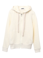 WAFFLE ZIP HOODIE/ホワイト