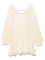 クロシェニットワンピース/WHT
