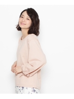 袖リボンポンチプルオーバー/ベビーピンク(071)