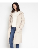 ブライトワッシャーフーデットコート/カーキ(027)