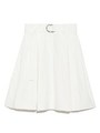 ウエストリングベルトフレアスカート/WHT
