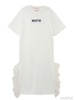 BESTIE Tシャツワンピース/white