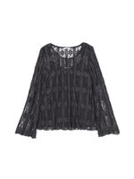 ストライプレースカットソー/アイボリー(030)