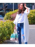 【anap mimpi】レーステープ切り替えロングガウン/PK