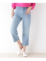 ◆クロップドデニムパンツ/ライトブルー(091)