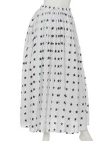 ボリューム星柄スカート/ブラック