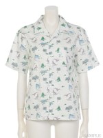 RAGE DINOSAURS SHIRT/OFF WHITE