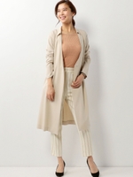 〓★JOC モールスキン ラップロングコート / ラップコート/BEIGE