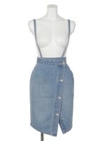 サスペンダーアシメラップJ/W DENIM SK/L/BLU