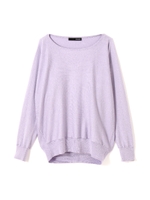 ◆大きいサイズ◆シルクコットンニット/オーキッド(080)