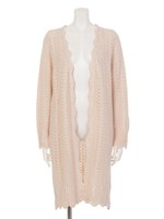 スカラロングカーデ/ピンク