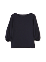 ◆大きいサイズ◆モックツイストブラウス/オレンジ1(151)