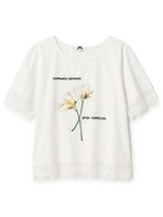 シシュウワンポイントTシャツ/ホワイト