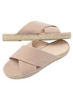 ジュートクロスサンダル/カーキ