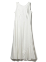 レーヨンフレアワンピース/ホワイト