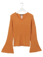 wide sleeve knit/L.BROWN