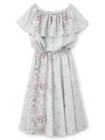 センシュアルフラワーワンピース/ライトブルー