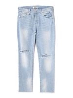 ニークラッシュスリムテーパードデニムパンツ/インディゴ1(121)