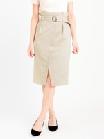 フロントスリットハイウエストタイトスカート/ネイビー