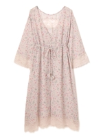 FLORAL SHEER GAWN/ブラック(010)