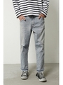 【AZUL by moussy】WranglerダメージデニムテーパードパンツMOOK番号94244/BLU