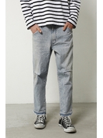 【AZUL by moussy】WranglerダメージデニムテーパードパンツMOOK番号94244/BLU