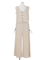 サイドハトメコンビネゾン/ベージュ