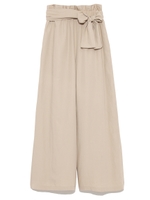 リボンワイドパンツ/SAND