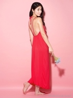 TRIANGLE CORD NEGLIGEE/RED