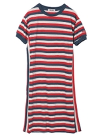 MULTI STRIPE DRESS/レッド