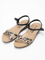 PLAKTONレオパードサンダル/ベージュ柄