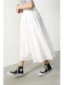 【AZUL by moussy】コットンワッシャースカーチョ/O/WHT
