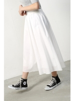 【AZUL by moussy】コットンワッシャースカーチョ/O/WHT