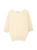 シルクコットンニット/ホワイト(030)