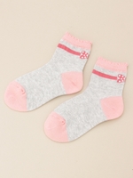 ワッフル編みリボンJQ SOCKS/ブルー