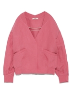 リネン混ビッグシルエットブルゾン/PNK