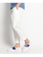 ヘリンボンクロップドパンツ/ホワイト系(002)